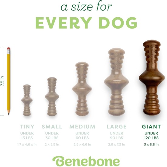 Benebone Zaggler Indestructible Rolling Dog Chew Toy for Aggressive Chewers, Long-Lasting Durable Boredom Breaker for Dogs, Real Chicken Flavour, for Medium Dogs, Made in Benebone Zaggler Indestructible Rolling Dog Chew Toy for Aggressive Chewers, Long-Lasting Durable Boredom Breaker for Dogs, Real Chicken Flavour, for Medium Dogs, Made in