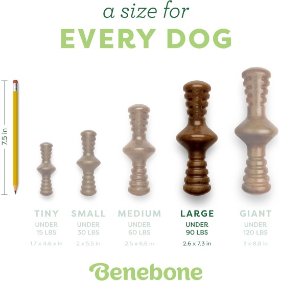Benebone Zaggler Indestructible Rolling Dog Chew Toy for Aggressive Chewers, Long-Lasting Durable Boredom Breaker for Dogs, Real Chicken Flavour, for Medium Dogs, Made in Benebone Zaggler Indestructible Rolling Dog Chew Toy for Aggressive Chewers, Long-Lasting Durable Boredom Breaker for Dogs, Real Chicken Flavour, for Medium Dogs, Made in