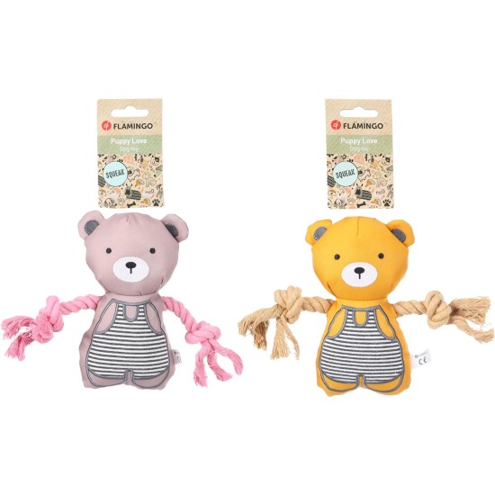 Flamingo - Toy for Puppies such as Labrador, Beagle, Bulldog and Border Collie - Britty Giraffe with Ball and Rope, Durable and Fun Flamingo - Toy for Puppies such as Labrador, Beagle, Bulldog and Border Collie - Britty Giraffe with Ball and Rope, Durable and Fun