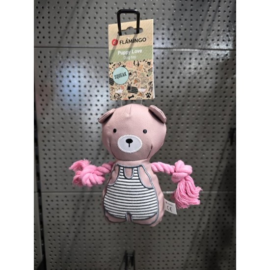 Flamingo - Toy for Puppies such as Labrador, Beagle, Bulldog and Border Collie - Britty Giraffe with Ball and Rope, Durable and Fun Flamingo - Toy for Puppies such as Labrador, Beagle, Bulldog and Border Collie - Britty Giraffe with Ball and Rope, Durable and Fun