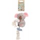 Flamingo Puppy Didi Koala Toy with Rope - Specially Designed for Puppies, Helps Prevent Tartar and Massages Gums Flamingo Puppy Didi Koala Toy with Rope - Specially Designed for Puppies, Helps Prevent Tartar and Massages Gums