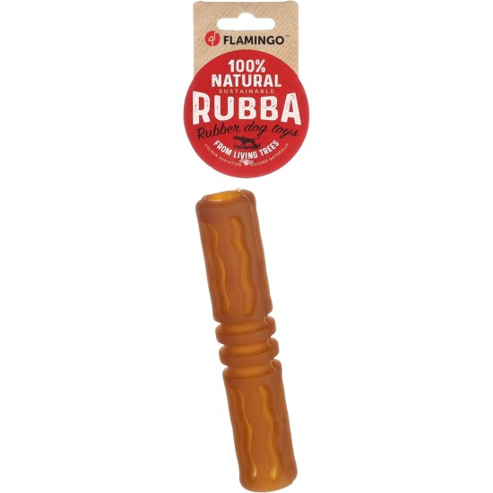 Flamingo Rubba Bone Dog Toy - Brown, Made of Natural Rubber, Robust and Safe, Size L (20 x 6 x 6 cm), Ideal for Labradors, Golden Retrievers, German Shepherds, Boxers etc. Flamingo Rubba Bone Dog Toy - Brown, Made of Natural Rubber, Robust and Safe, Size L (20 x 6 x 6 cm), Ideal for Labradors, Golden Retrievers, German Shepherds, Boxers etc.