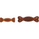 Flamingo Rubba Bone Dog Toy - Brown, Made of Natural Rubber, Robust and Safe, Size L (20 x 6 x 6 cm), Ideal for Labradors, Golden Retrievers, German Shepherds, Boxers etc. Flamingo Rubba Bone Dog Toy - Brown, Made of Natural Rubber, Robust and Safe, Size L (20 x 6 x 6 cm), Ideal for Labradors, Golden Retrievers, German Shepherds, Boxers etc.