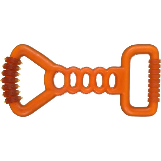 Flamingo Rubba Bone Dog Toy - Brown, Made of Natural Rubber, Robust and Safe, Size L (20 x 6 x 6 cm), Ideal for Labradors, Golden Retrievers, German Shepherds, Boxers etc. Flamingo Rubba Bone Dog Toy - Brown, Made of Natural Rubber, Robust and Safe, Size L (20 x 6 x 6 cm), Ideal for Labradors, Golden Retrievers, German Shepherds, Boxers etc.