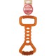 Flamingo Rubba Bone Dog Toy - Brown, Made of Natural Rubber, Robust and Safe, Size L (20 x 6 x 6 cm), Ideal for Labradors, Golden Retrievers, German Shepherds, Boxers etc. Flamingo Rubba Bone Dog Toy - Brown, Made of Natural Rubber, Robust and Safe, Size L (20 x 6 x 6 cm), Ideal for Labradors, Golden Retrievers, German Shepherds, Boxers etc.