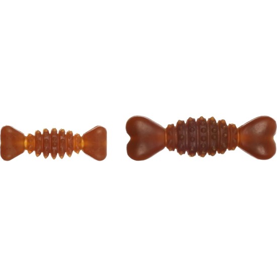 Flamingo Rubba Bone Dog Toy - Brown, Made of Natural Rubber, Robust and Safe, Size L (20 x 6 x 6 cm), Ideal for Labradors, Golden Retrievers, German Shepherds, Boxers etc. Flamingo Rubba Bone Dog Toy - Brown, Made of Natural Rubber, Robust and Safe, Size L (20 x 6 x 6 cm), Ideal for Labradors, Golden Retrievers, German Shepherds, Boxers etc.