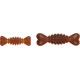 Flamingo Rubba Bone Dog Toy - Brown, Made of Natural Rubber, Robust and Safe, Size L (20 x 6 x 6 cm), Ideal for Labradors, Golden Retrievers, German Shepherds, Boxers etc. Flamingo Rubba Bone Dog Toy - Brown, Made of Natural Rubber, Robust and Safe, Size L (20 x 6 x 6 cm), Ideal for Labradors, Golden Retrievers, German Shepherds, Boxers etc.