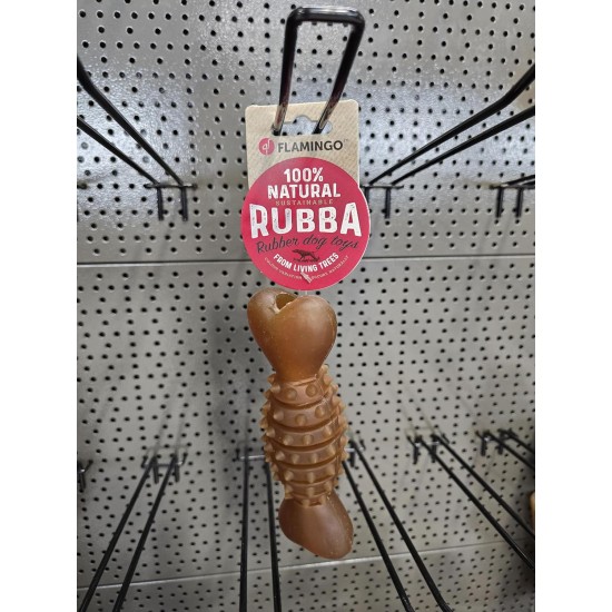 Flamingo Rubba Bone Dog Toy - Brown, Made of Natural Rubber, Robust and Safe, Size L (20 x 6 x 6 cm), Ideal for Labradors, Golden Retrievers, German Shepherds, Boxers etc. Flamingo Rubba Bone Dog Toy - Brown, Made of Natural Rubber, Robust and Safe, Size L (20 x 6 x 6 cm), Ideal for Labradors, Golden Retrievers, German Shepherds, Boxers etc.