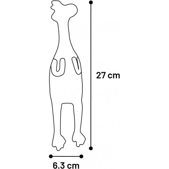 Flamingo Rubba Chicken - Brown, 27 x 6.3 x 5.3 cm, Robust and Interactive Dog Toy, Ideal for Labrador, Beagle, Border Collie, Miniature Schnauzer etc. Flamingo Rubba Chicken - Brown, 27 x 6.3 x 5.3 cm, Robust and Interactive Dog Toy, Ideal for Labrador, Beagle, Border Collie, Miniature Schnauzer etc.