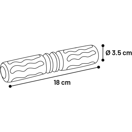 Flamingo Rubba Dog Toy Snake - Brown, Made of Natural Rubber, Robust and Safe, 19.5 x 6.5 x 5.5 cm, Ideal for Labrador, Golden Retriever, German Shepherd, Border Collie etc. Flamingo Rubba Dog Toy Snake - Brown, Made of Natural Rubber, Robust and Safe, 19.5 x 6.5 x 5.5 cm, Ideal for Labrador, Golden Retriever, German Shepherd, Border Collie etc.