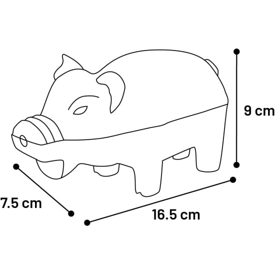 Flamingo Rubba Pig - Brown, 7.5 x 16.5 x 9 cm, Robust and Interactive Dog Toy, Ideal for Beagle, Jack Russell Terrier, French Bulldog, Miniature Schnauzer etc. Flamingo Rubba Pig - Brown, 7.5 x 16.5 x 9 cm, Robust and Interactive Dog Toy, Ideal for Beagle, Jack Russell Terrier, French Bulldog, Miniature Schnauzer etc.