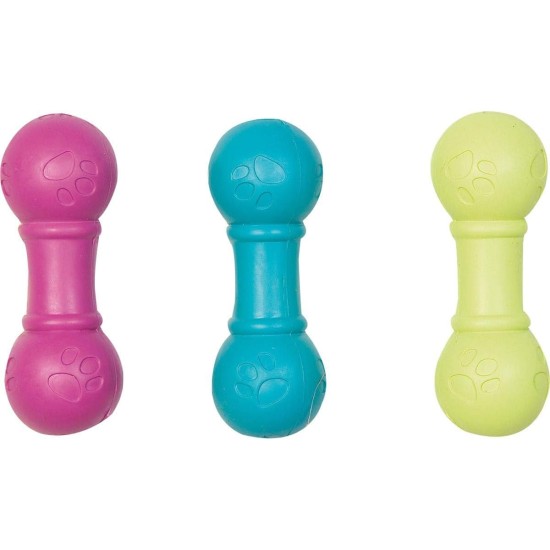 Flamingo Squeezy Rubber Bone 15.5 cm for Dogs Flamingo Squeezy Rubber Bone 15.5 cm for Dogs