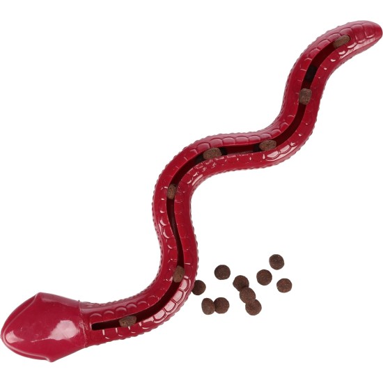 Flamingo Toy for Dogs Dilo Iguana Bordeaux - 7.6 x 26.1 x 7 cm - Can be Filled with Snacks - With Squeaker Flamingo Toy for Dogs Dilo Iguana Bordeaux - 7.6 x 26.1 x 7 cm - Can be Filled with Snacks - With Squeaker