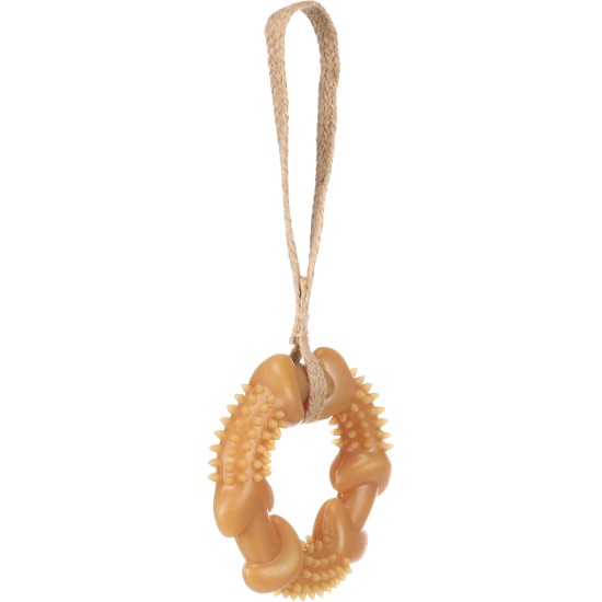 Flamingo Toy for Dogs, Guma Bone with Rope, Brown, 32 x 5.5 x 4 cm, Suitable for Puppies and Older Dogs, 100% Natural Flamingo Toy for Dogs, Guma Bone with Rope, Brown, 32 x 5.5 x 4 cm, Suitable for Puppies and Older Dogs, 100% Natural
