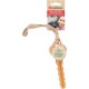 Flamingo Toy for Dogs, Guma Bone with Rope, Brown, 32 x 5.5 x 4 cm, Suitable for Puppies and Older Dogs, 100% Natural Flamingo Toy for Dogs, Guma Bone with Rope, Brown, 32 x 5.5 x 4 cm, Suitable for Puppies and Older Dogs, 100% Natural