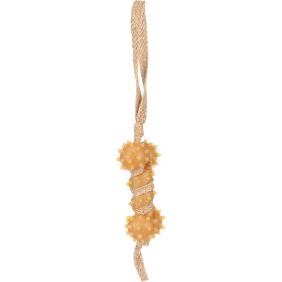 Flamingo Toy for Dogs, Guma Bone with Rope, Brown, 32 x 5.5 x 4 cm, Suitable for Puppies and Older Dogs, 100% Natural Flamingo Toy for Dogs, Guma Bone with Rope, Brown, 32 x 5.5 x 4 cm, Suitable for Puppies and Older Dogs, 100% Natural