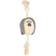 Flamingo Toy for Dogs, Guma Bone with Rope, Brown, 32 x 5.5 x 4 cm, Suitable for Puppies and Older Dogs, 100% Natural Flamingo Toy for Dogs, Guma Bone with Rope, Brown, 32 x 5.5 x 4 cm, Suitable for Puppies and Older Dogs, 100% Natural