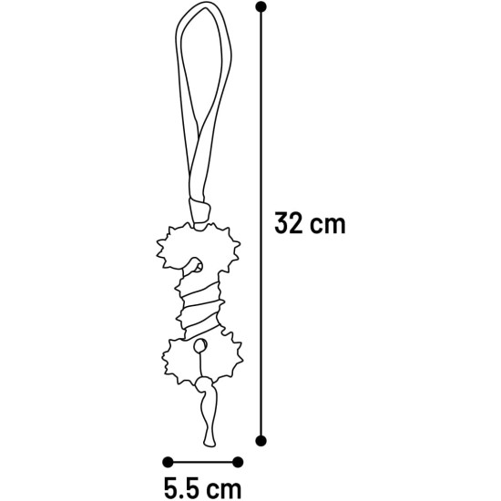 Flamingo Toy for Dogs, Guma Bone with Rope, Brown, 32 x 5.5 x 4 cm, Suitable for Puppies and Older Dogs, 100% Natural Flamingo Toy for Dogs, Guma Bone with Rope, Brown, 32 x 5.5 x 4 cm, Suitable for Puppies and Older Dogs, 100% Natural