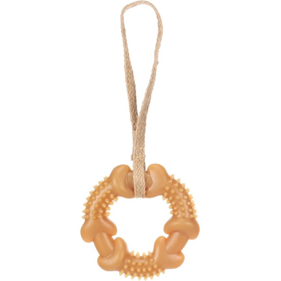 Flamingo Toy for Dogs, Guma Bone with Rope, Brown, 32 x 5.5 x 4 cm, Suitable for Puppies and Older Dogs, 100% Natural Flamingo Toy for Dogs, Guma Bone with Rope, Brown, 32 x 5.5 x 4 cm, Suitable for Puppies and Older Dogs, 100% Natural