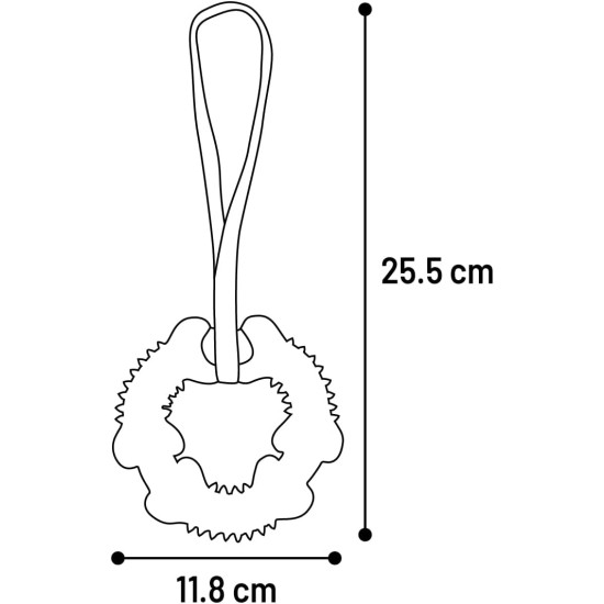Flamingo Toy for Dogs, Guma Ring with Rope, Brown, 25.5 x 11.8 x 2.8 cm, Suitable for Puppies and Older Dogs, 100% Natural Flamingo Toy for Dogs, Guma Ring with Rope, Brown, 25.5 x 11.8 x 2.8 cm, Suitable for Puppies and Older Dogs, 100% Natural