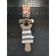 Flamingo Wigri Beaver Toy Beige - With Crisper Sound for Extra Fun, Ideal for Dogs!
