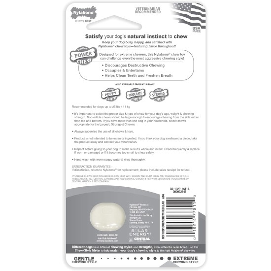 Interpet 977811 Nylabone Durachew Chicken, Regular Interpet 977811 Nylabone Durachew Chicken, Regular