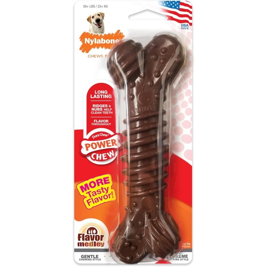 Interpet 982297 Nylabone Dura Chew Plus Chew Bone, Chicken Flavour, Large / Souper Interpet 982297 Nylabone Dura Chew Plus Chew Bone, Chicken Flavour, Large / Souper