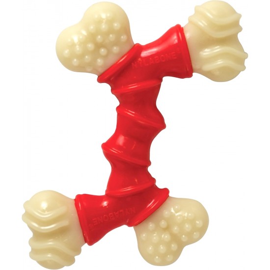 Interpet 982649 Nylabone Dura Chew Double Bend Chew Bone, Wolf, M