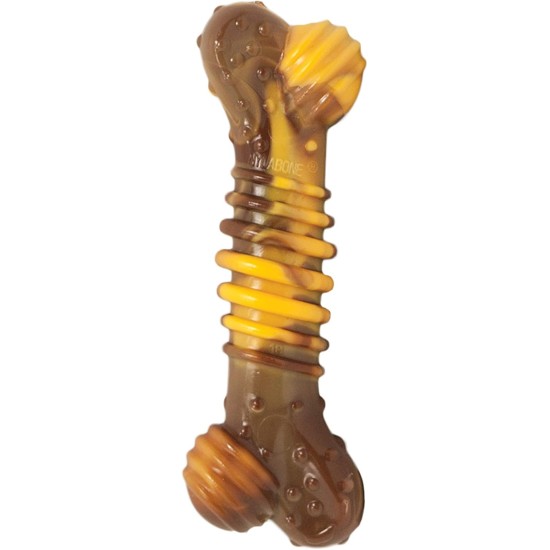 Interpet Nylabone Chew Toy for Extreme Chewers, Structural Bone Cattle and Cheese Flavour, M Interpet Nylabone Chew Toy for Extreme Chewers, Structural Bone Cattle and Cheese Flavour, M