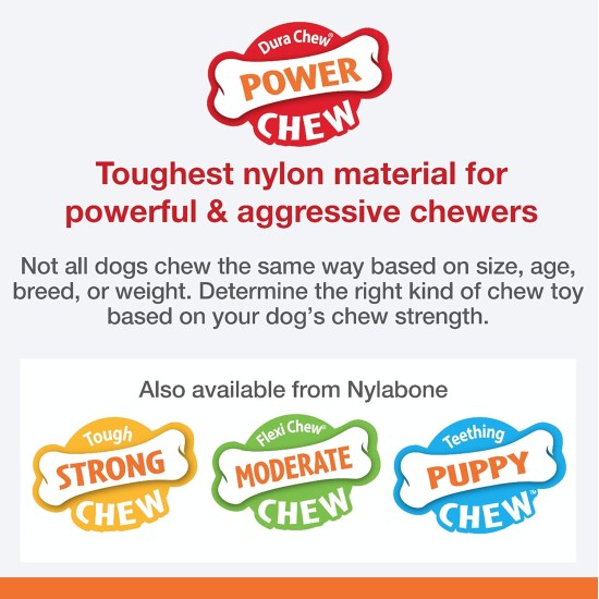 Interpet Nylabone Chew Toy for Extreme Chewers, Structural Bone Cattle and Cheese Flavour, M Interpet Nylabone Chew Toy for Extreme Chewers, Structural Bone Cattle and Cheese Flavour, M