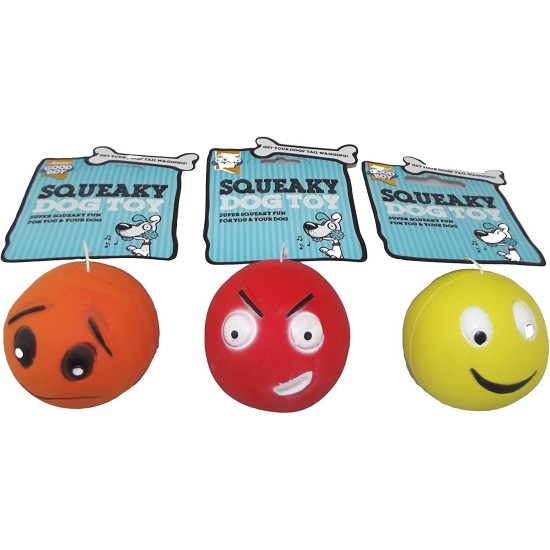 Latex Face Dog Ball -with sound (One Ball Only) Latex Face Dog Ball -with sound (One Ball Only)