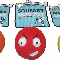 Latex Face Dog Ball -with sound (One Ball Only) Latex Face Dog Ball -with sound (One Ball Only)