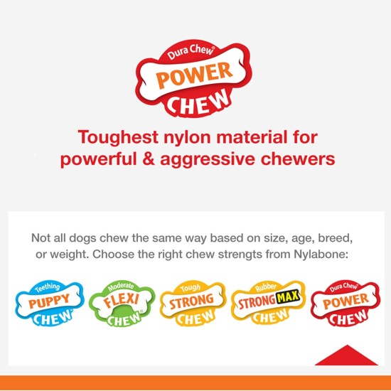 Nylabone 983770 Dura Power Chew, X-Shaped Bone, Beef Flavour, for Small Dogs (up to 11 kg), S Nylabone 983770 Dura Power Chew, X-Shaped Bone, Beef Flavour, for Small Dogs (up to 11 kg), S