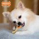 Nylabone 984654 Fillable Natural Rubber Chew Toy for Dogs, Bacon Flavour, Interactive Chew Toy, Hunting & Fetching, Suitable for Small Dogs (up to 11 kg), S