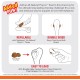 Nylabone 984654 Fillable Natural Rubber Chew Toy for Dogs, Bacon Flavour, Interactive Chew Toy, Hunting & Fetching, Suitable for Small Dogs (up to 11 kg), S