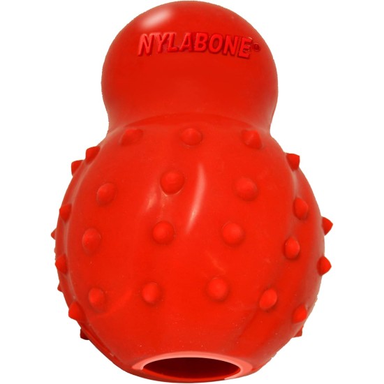 Nylabone 984654 Fillable Natural Rubber Chew Toy for Dogs, Bacon Flavour, Interactive Chew Toy, Hunting & Fetching, Suitable for Small Dogs (up to 11 kg), S Nylabone 984654 Fillable Natural Rubber Chew Toy for Dogs, Bacon Flavour, Interactive Chew Toy, Hunting & Fetching, Suitable for Small Dogs (up to 11 kg), S
