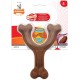 Nylabone 984718EU Fork Dog Bone, Bison Flavour, Chew Bone for Strong Chewing Dogs for Dogs up to 11 kg, S