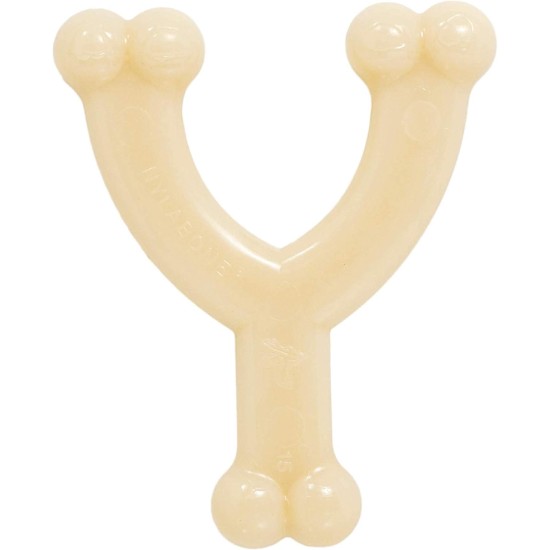Nylabone 984718EU Fork Dog Bone, Bison Flavour, Chew Bone for Strong Chewing Dogs for Dogs up to 11 kg, S Nylabone 984718EU Fork Dog Bone, Bison Flavour, Chew Bone for Strong Chewing Dogs for Dogs up to 11 kg, S