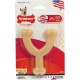 Nylabone 984718EU Fork Dog Bone, Bison Flavour, Chew Bone for Strong Chewing Dogs for Dogs up to 11 kg, S