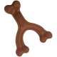Nylabone 984718EU Fork Dog Bone, Bison Flavour, Chew Bone for Strong Chewing Dogs for Dogs up to 11 kg, S