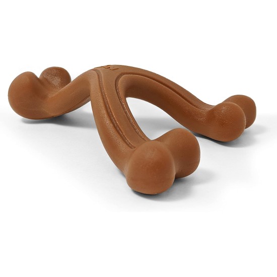 Nylabone 984719EU Fork Dog Bone, Bison Flavour, Chew Bone for Strong Chewing Dogs for Dogs, Large, up to 23 kg, L Nylabone 984719EU Fork Dog Bone, Bison Flavour, Chew Bone for Strong Chewing Dogs for Dogs, Large, up to 23 kg, L