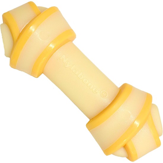 Nylabone 984722EU Dog Knot Bone, Rawhide Alternative, Cheese and Bacon Flavour, Chew Bone for Strong Chewing Dogs for Dogs up to 23 kg Nylabone 984722EU Dog Knot Bone, Rawhide Alternative, Cheese and Bacon Flavour, Chew Bone for Strong Chewing Dogs for Dogs up to 23 kg