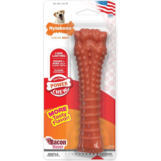 Nylabone Bacon Bone Dog Chew Souper Nylabone Bacon Bone Dog Chew Souper