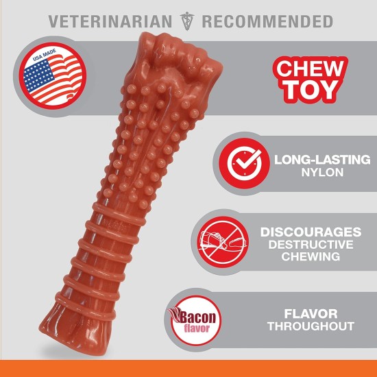 Nylabone Bacon Bone Dog Chew Souper Nylabone Bacon Bone Dog Chew Souper