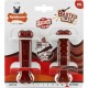 Nylabone, Basted Blast, Extremely Strong Chew Bone, Nylon Dog Toy, Bone Shape, Durable Chew Bone, Bacon and Steak Flavour, Extra Small, for Dogs up to 7 kg, Pack of 2 Nylabone, Basted Blast, Extremely Strong Chew Bone, Nylon Dog Toy, Bone Shape, Durable Chew Bone, Bacon and Steak Flavour, Extra Small, for Dogs up to 7 kg, Pack of 2