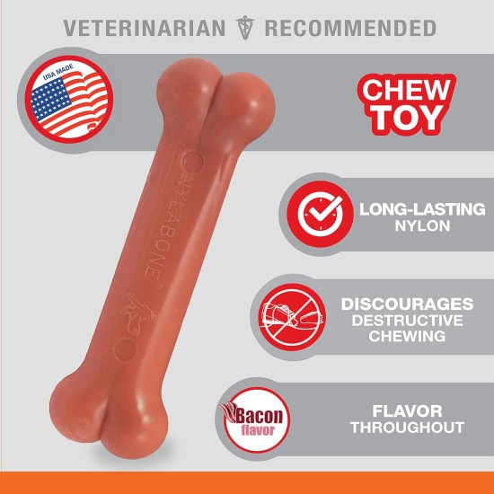 Nylabone Dura Bacon Chew, Medium Nylabone Dura Bacon Chew, Medium