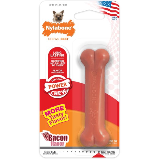 Nylabone Dura Bacon Chew, Medium Nylabone Dura Bacon Chew, Medium