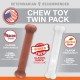Nylabone Dura Power Chew, Bone Shape, Twin Pack with Bacon and Chicken Flavour, Medium Dogs (up to 16 kg), M 982903 Nylabone Dura Power Chew, Bone Shape, Twin Pack with Bacon and Chicken Flavour, Medium Dogs (up to 16 kg), M 982903