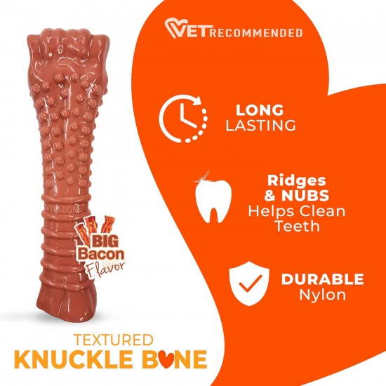 Nylabone Extreme Chew and Tooth Toy for Dogs, Dog Bones for Aggressive/Strong Chewing, Original Flavour, for Small Dogs up to 11 kg Nylabone Extreme Chew and Tooth Toy for Dogs, Dog Bones for Aggressive/Strong Chewing, Original Flavour, for Small Dogs up to 11 kg
