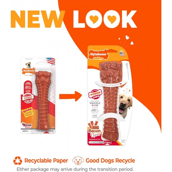Nylabone Extreme Chew and Tooth Toy for Dogs, Dog Bones for Aggressive/Strong Chewing, Original Flavour, for Small Dogs up to 11 kg Nylabone Extreme Chew and Tooth Toy for Dogs, Dog Bones for Aggressive/Strong Chewing, Original Flavour, for Small Dogs up to 11 kg